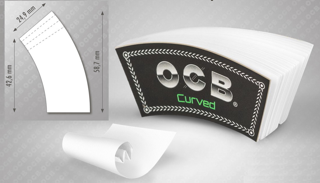 Фильтры OCB Бумажные Curved (32 шт) изогнутые