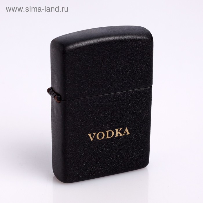 Зажигалка "Водка" в металлической коробке, с кремнием, бензин 512399
