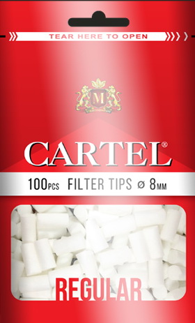 Фильтры Cartel Tips Regular 8 mm 100 шт/пач
