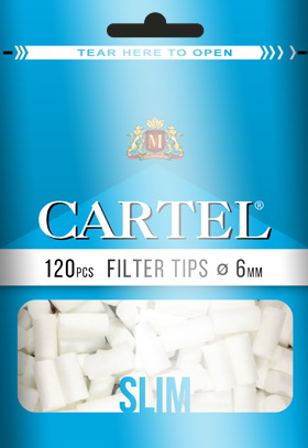 Фильтры Cartel Tips Slims 6 mm 120 шт/пач