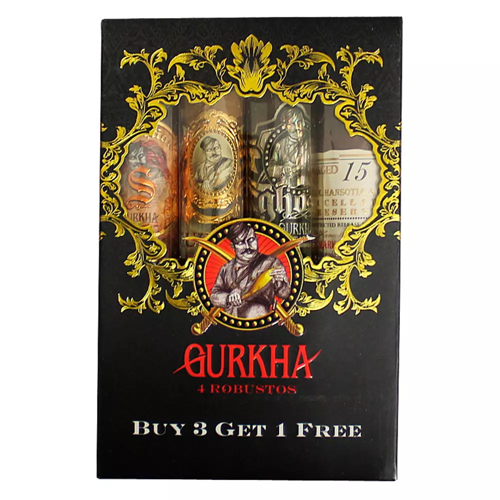 Сигары Gurkha Робусто SET of 4 cigars