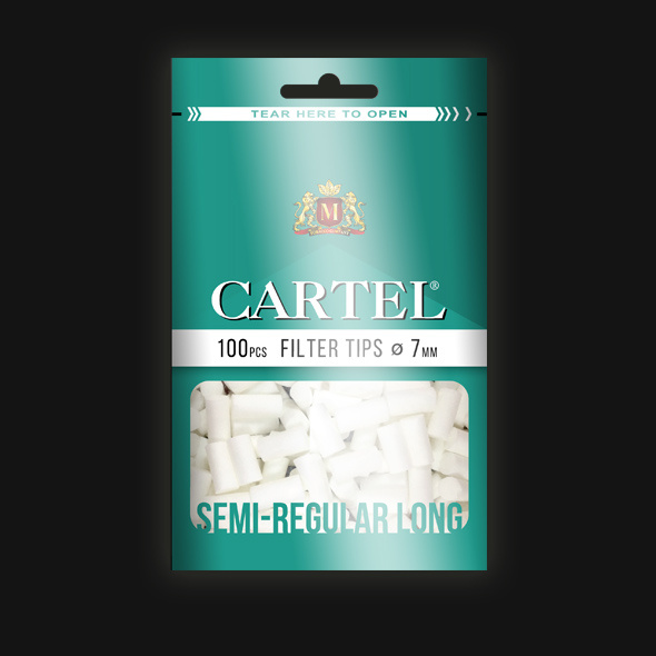 Фильтры Cartel Semi- Regular 7 mm Long 100 шт/пач