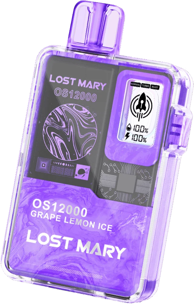 POD-Система LOST MARY OS 12000 Виноград Лимон лёд(Grape Lemon Ice)